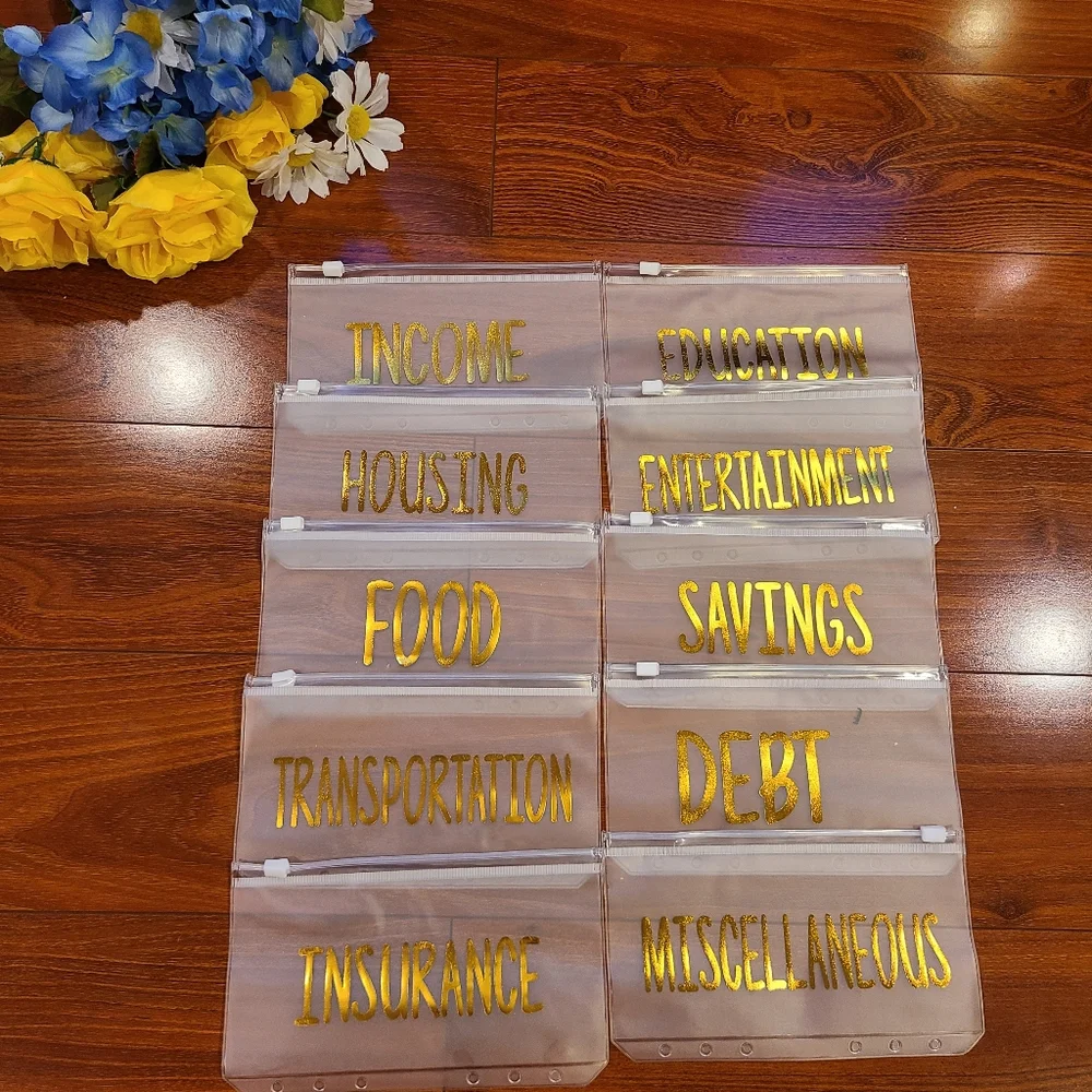 Black/Gold Budget Binder Set